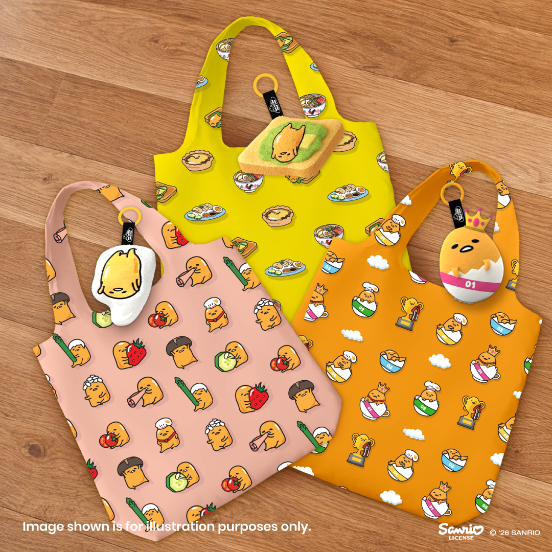 Foldable Shopping Bag with Gudetama Pouch x1 random design (Blind Box)