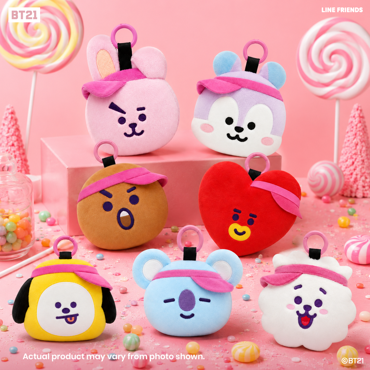 BT21 Star Walk Eco Bag with Plush Pouch x1 random design (Blind Box)