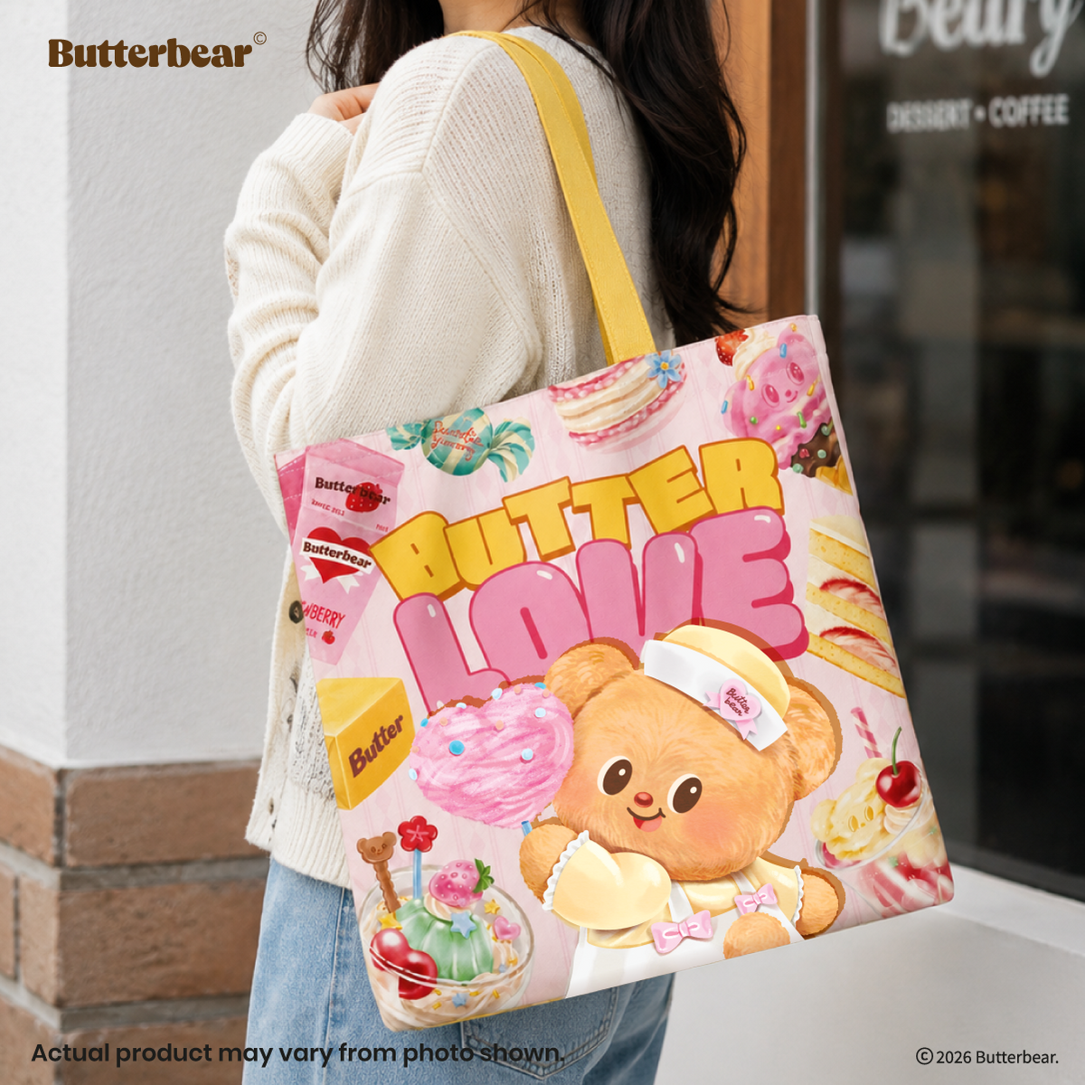 Butterbear Tote Bag