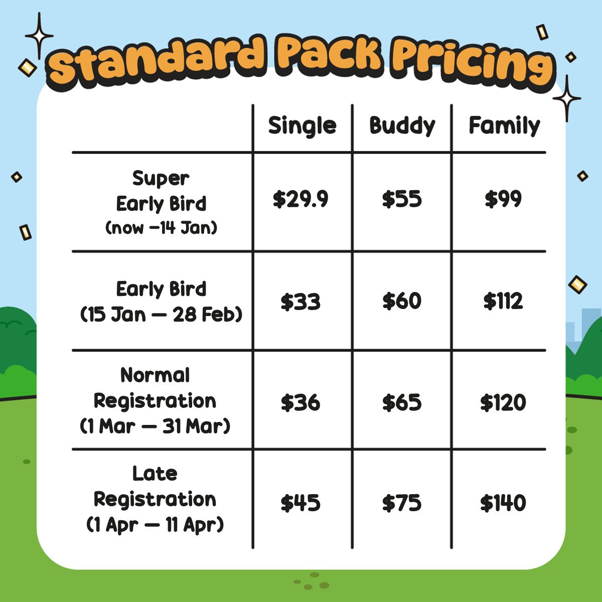 Gudetama Egg-citing Walk Buddy of 2 Ticket (18 April 2026) - 9:30am