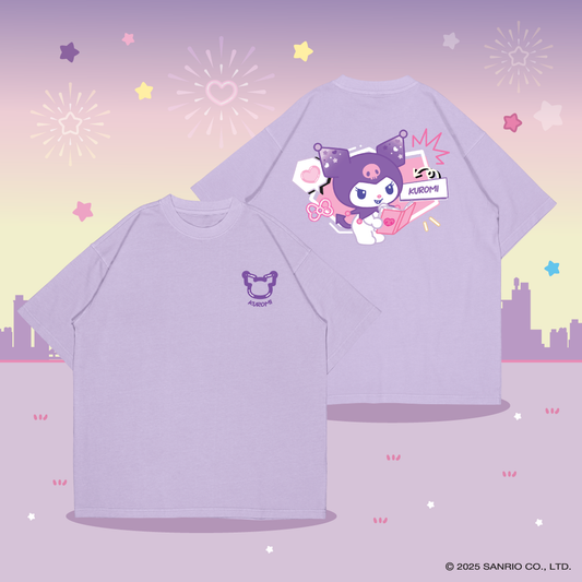 My Melody & Kuromi Oversized Tee (Design 2 | Liliac | Kuromi)