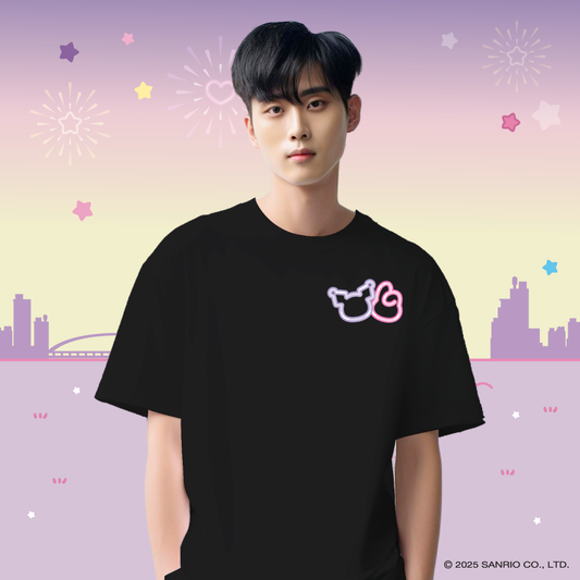 My Melody & Kuromi Oversized Tee (Design 4 | Black | Duo)