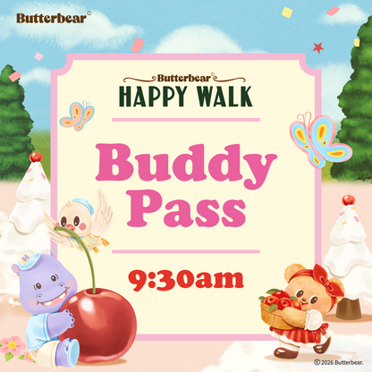 Butterbear Happy Walk Buddy of 2 Ticket (17 October 2026) - 9:30am
