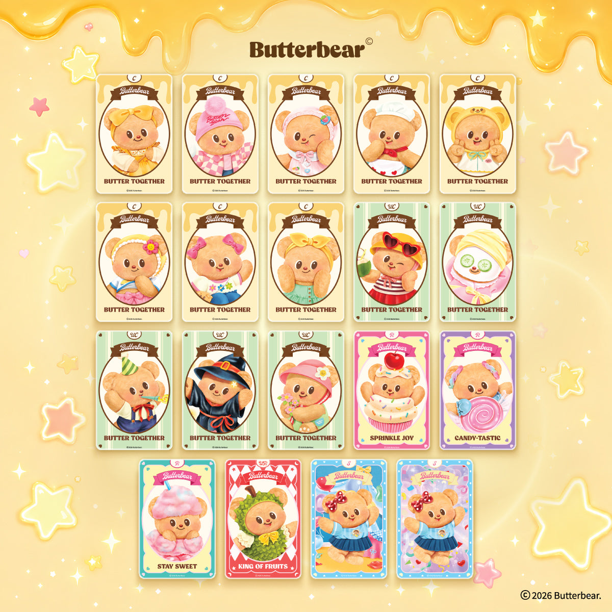 Butterbear Happy Card (6 packs)