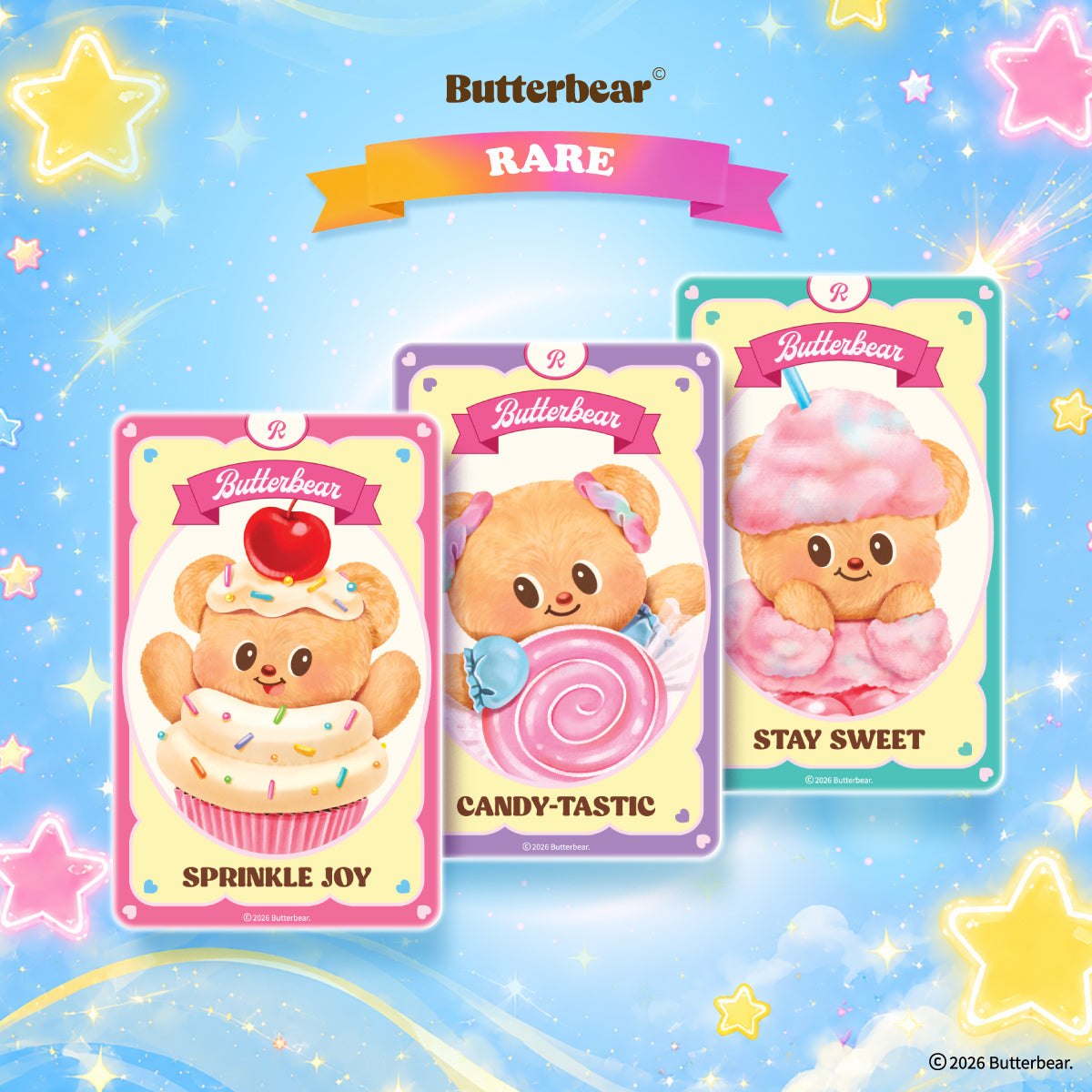 Butterbear Happy Card (6 packs)