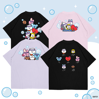 BT21 Bubble Squad Oversized Cotton Tee (All 4 Design)