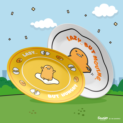 Gudetama Plate x Full Set of 2 Designs