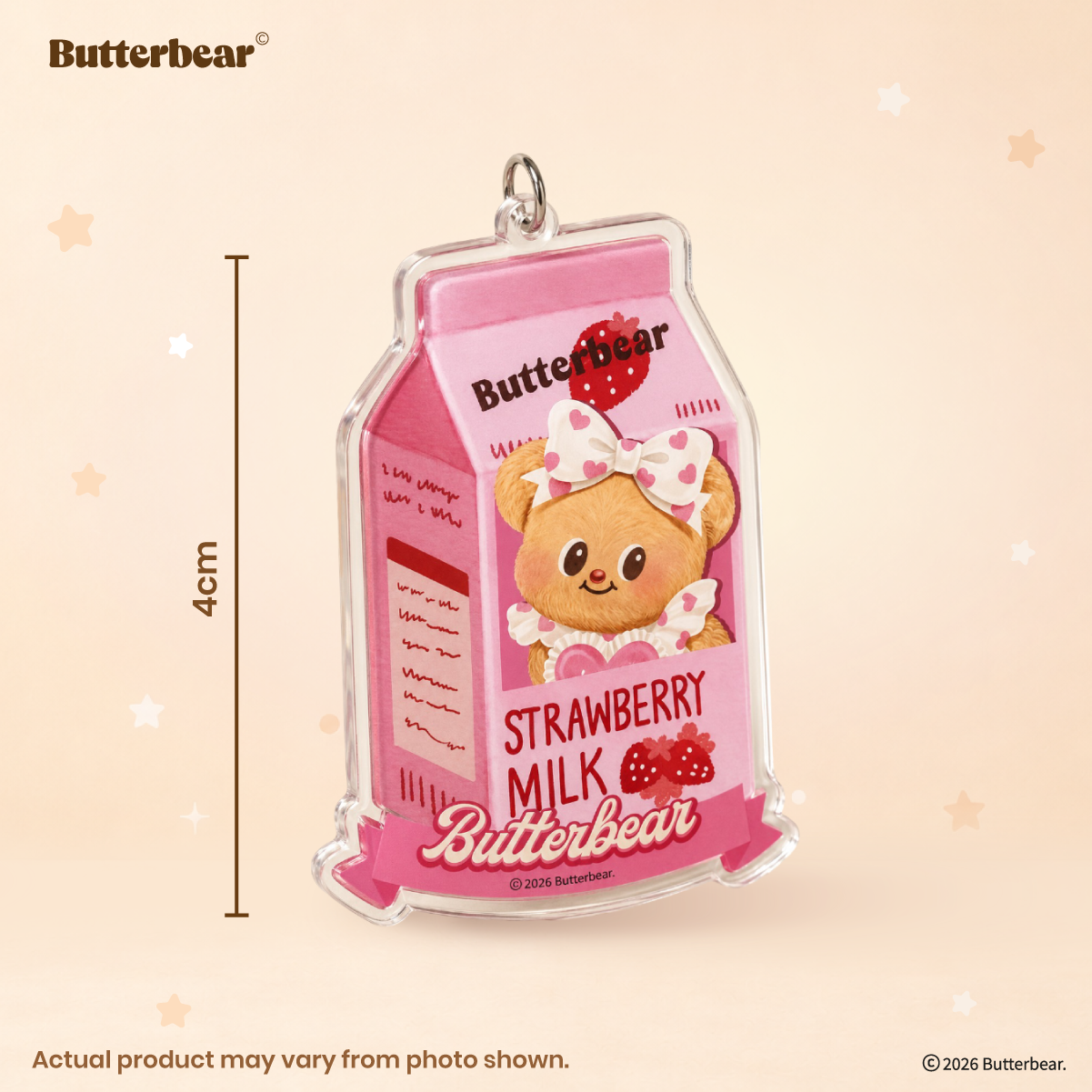 Butterbear Eco Bag with Keychain x1 random design (blind box)