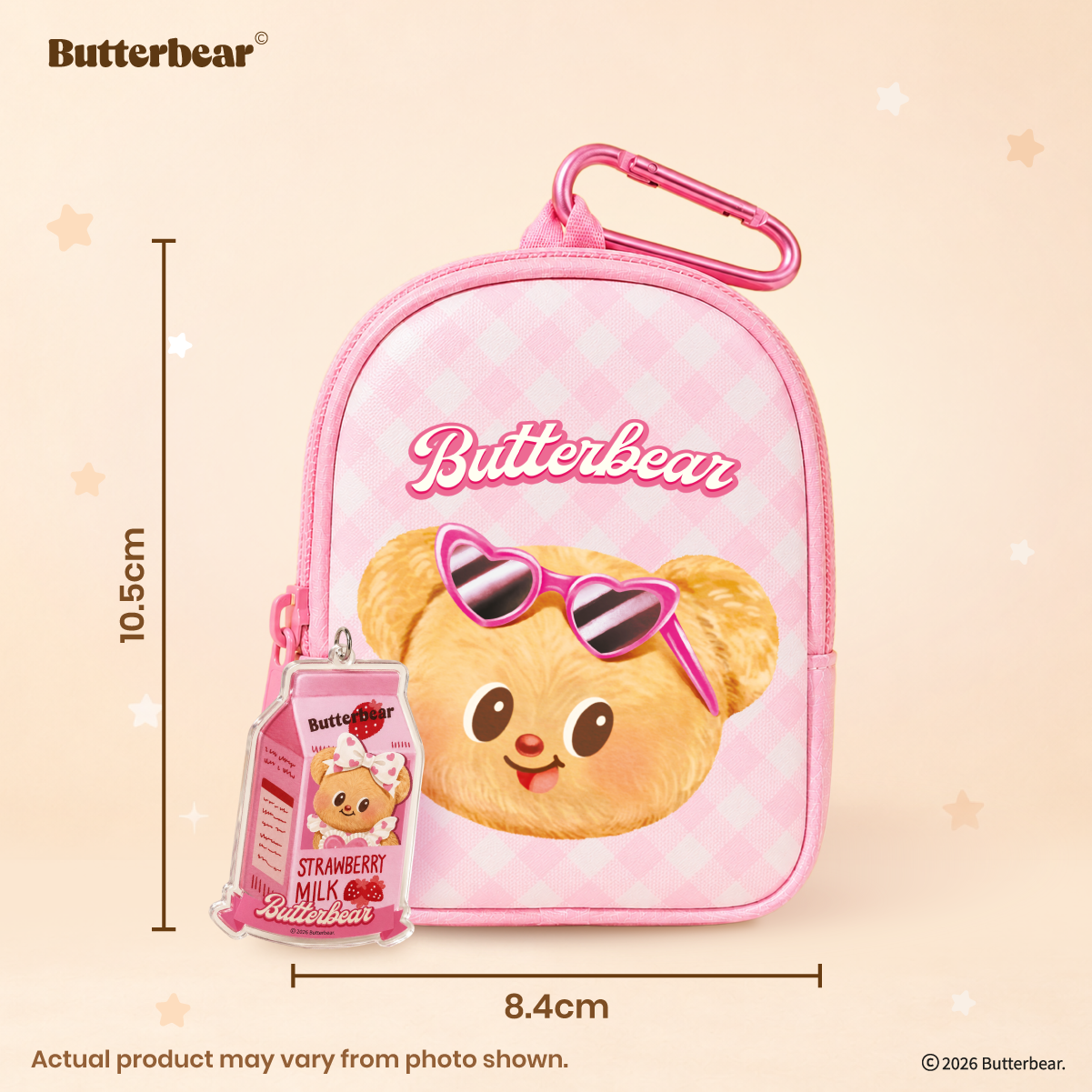 Butterbear Eco Bag with Keychain x1 random design (blind box)