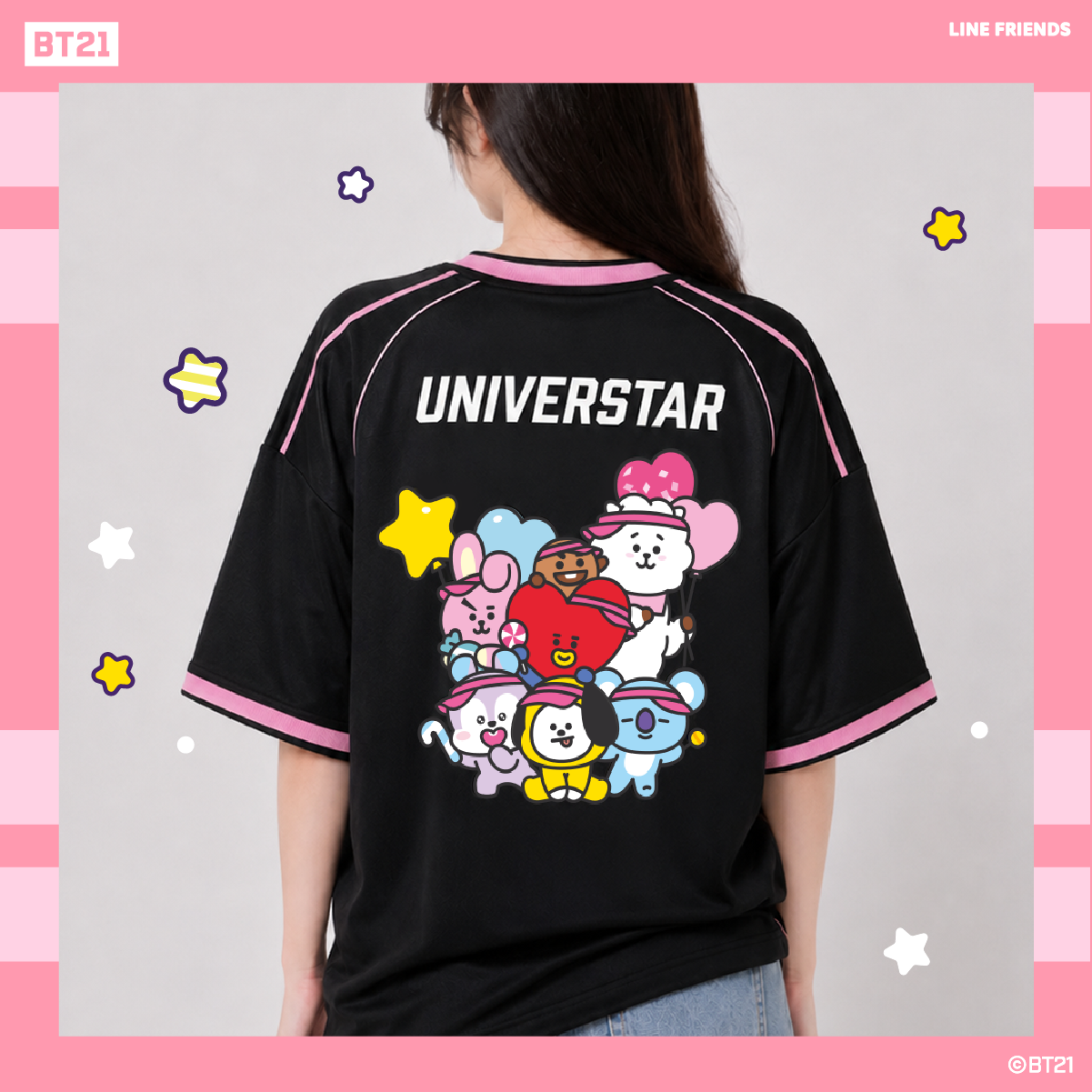 BT21 Apparel Star Collector (4 Oversized Tee + 2 Baseball Tee)