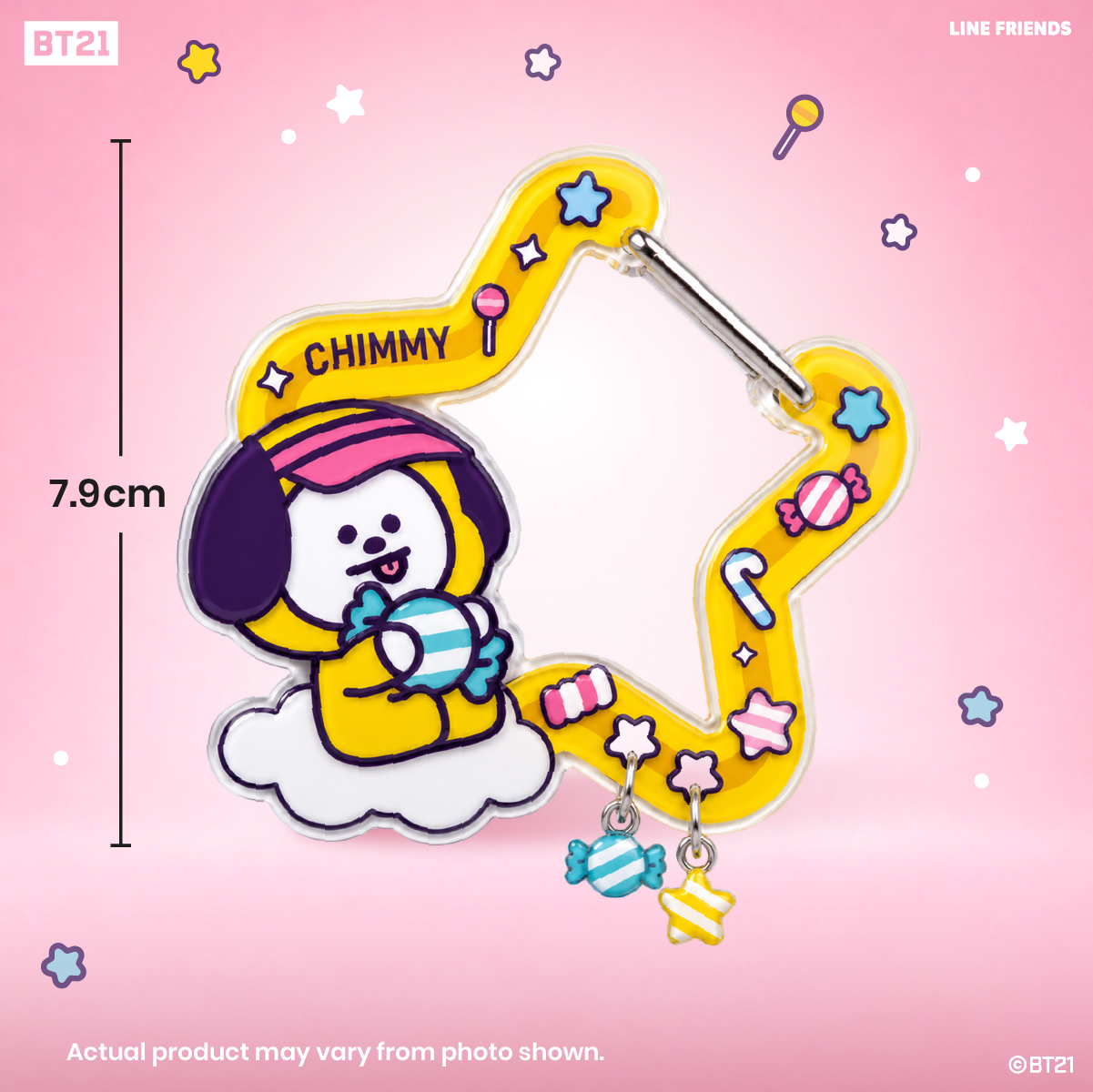 BT21 Star Walk Acrylic Keycharm x1 random design (Blind Box)