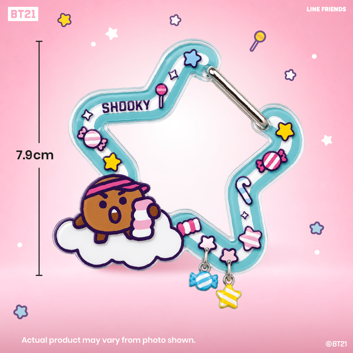BT21 Star Walk Acrylic Keycharm x1 random design (Blind Box)