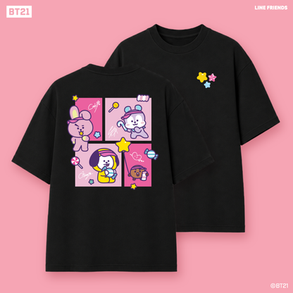 BT21 Apparel Star Collector (4 Oversized Tee + 2 Baseball Tee)