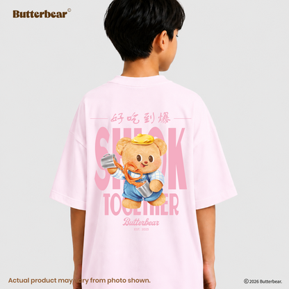 Butterbear Oversized Tee (Design 3 | Pink | Shiok Together)