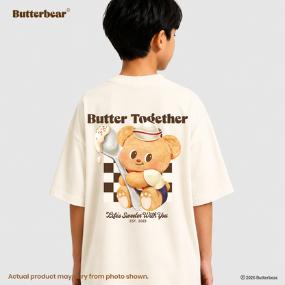 Butterbear Oversized Tee (Design 2 | Cream | Butter Together)
