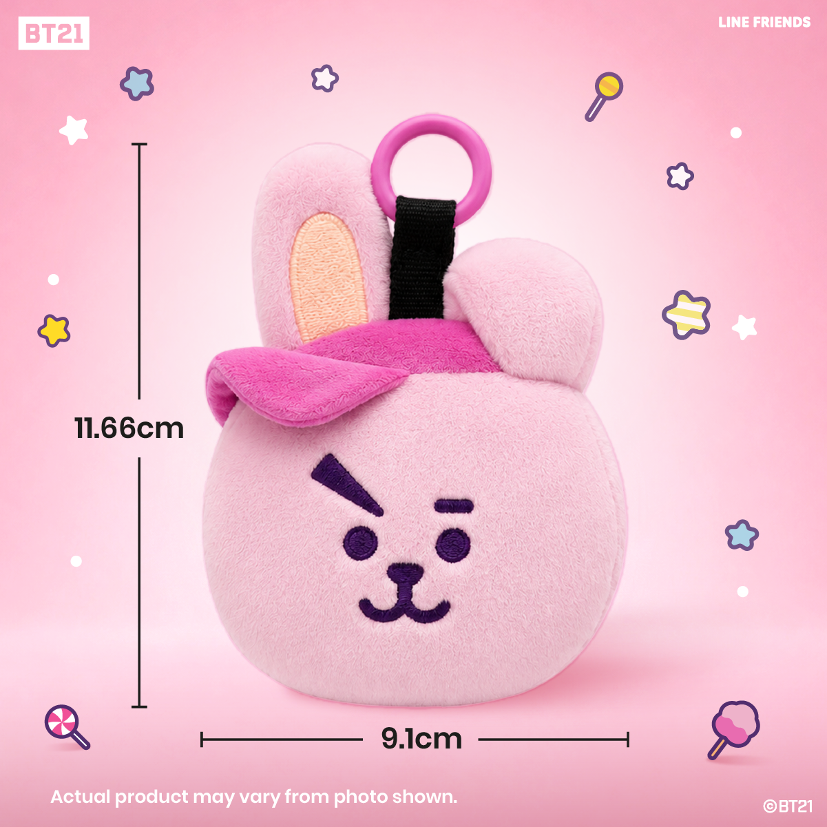 BT21 Star Walk Eco Bag with Plush Pouch x1 random design (Blind Box)
