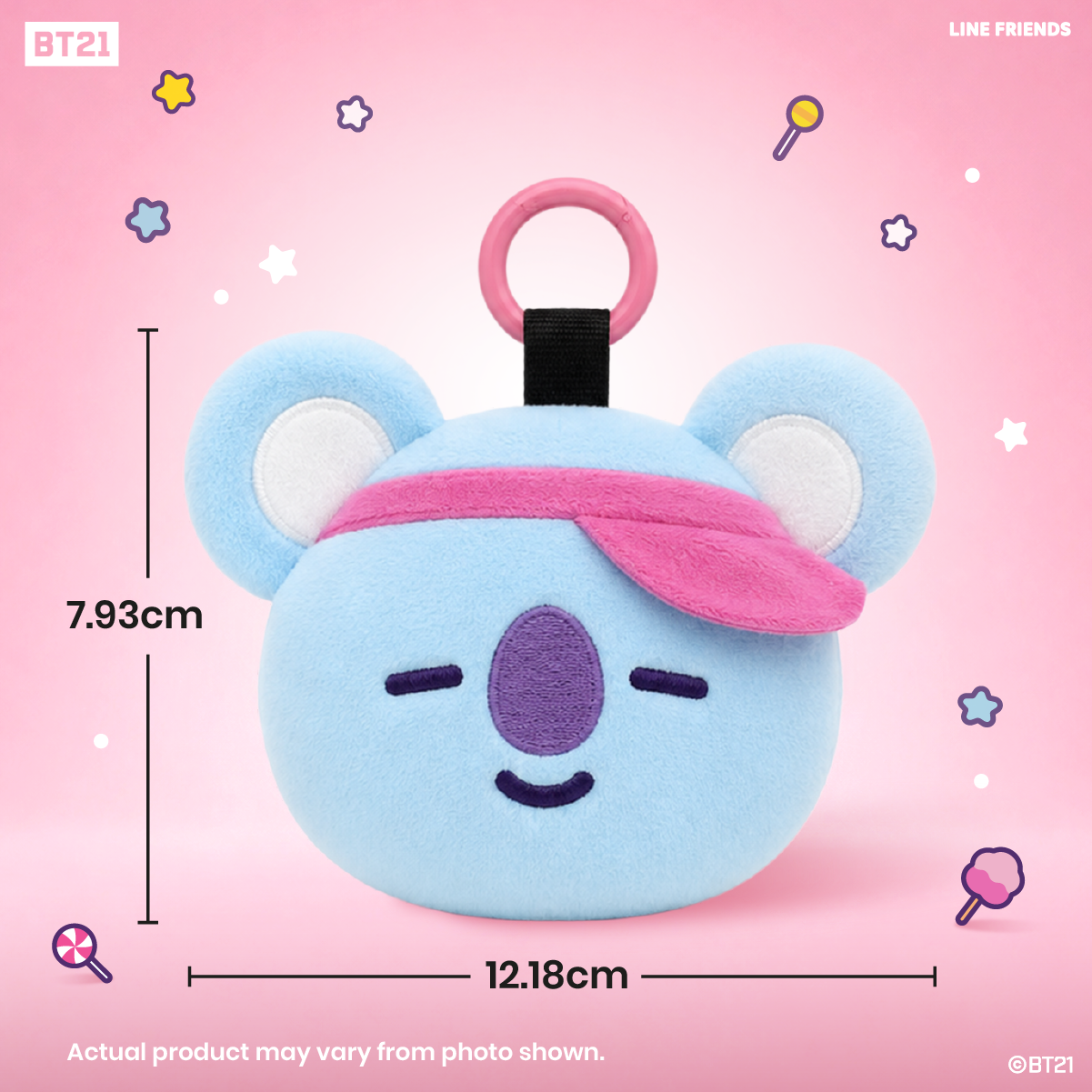 BT21 Star Walk Eco Bag with Plush Pouch x1 random design (Blind Box)