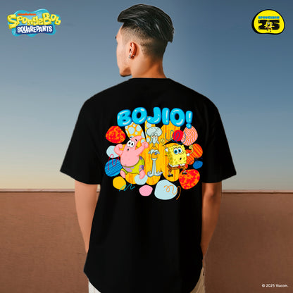 SpongeBob Pirate Oversized Cotton Tee (Design 1 | Black | Bojio)