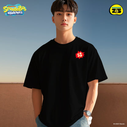 SpongeBob Pirate Oversized Cotton Tee (Design 4 | Black | Success)