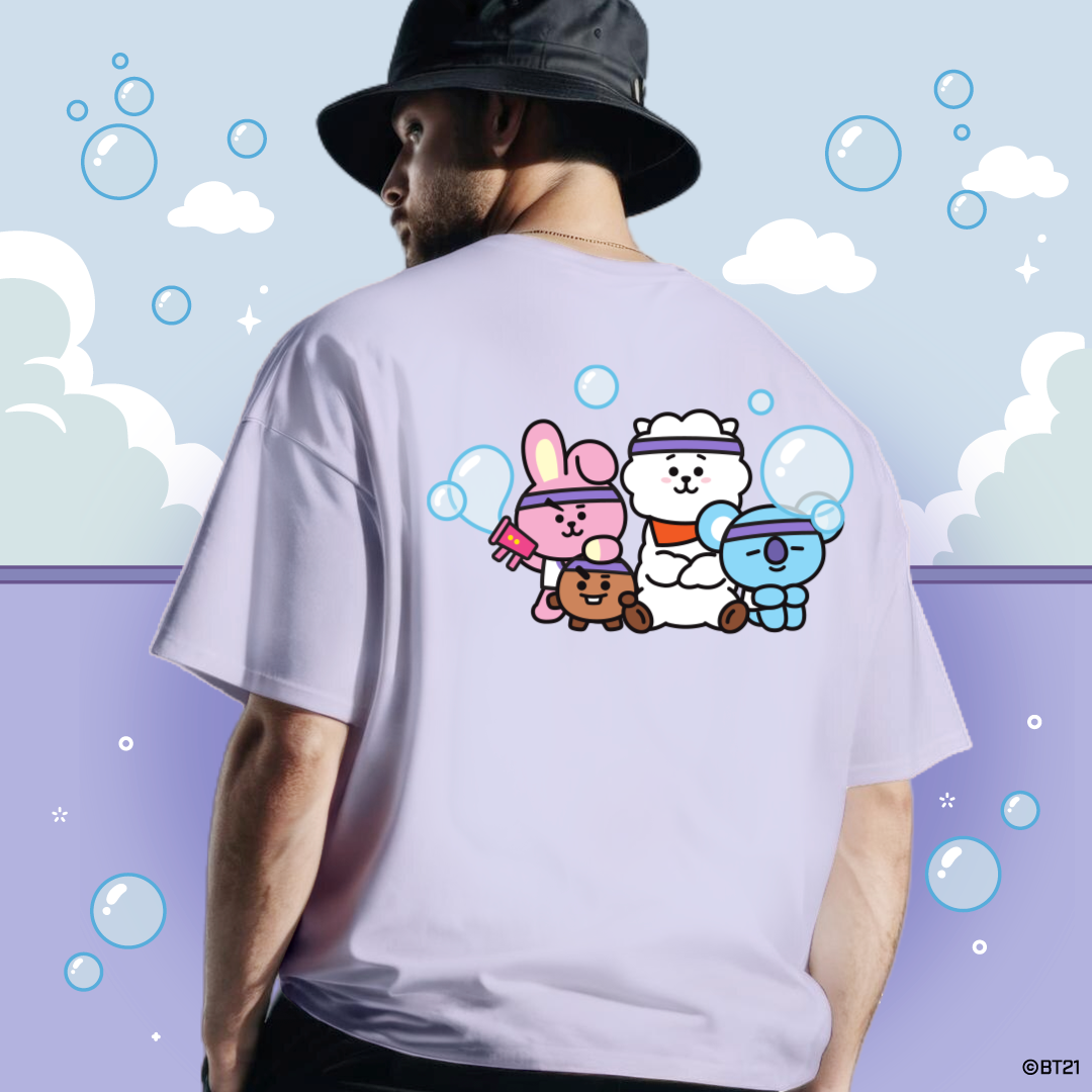 BT21 Bubble Squad Oversized Cotton Tee (All 4 Design)