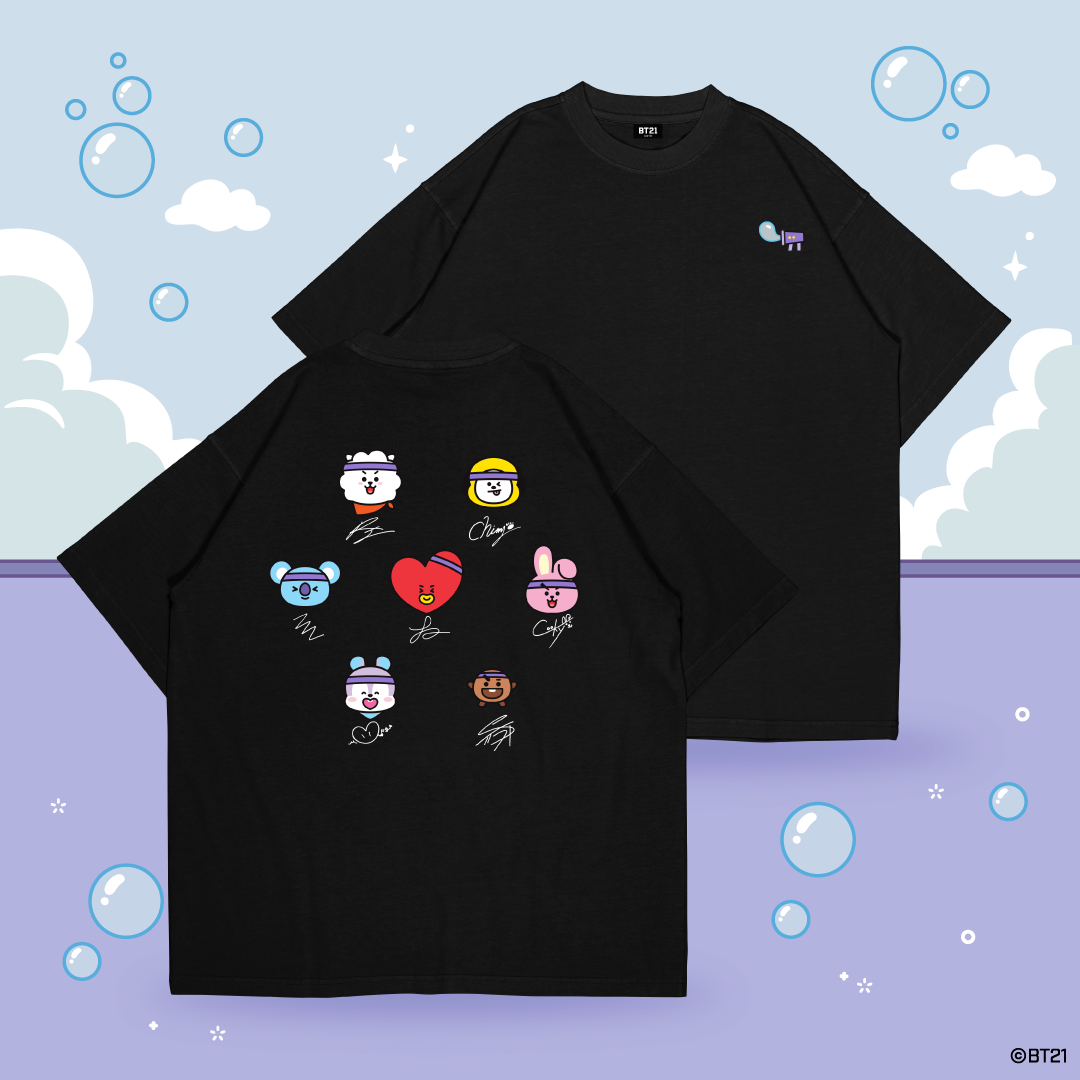 BT21 Bubble Squad Oversized Cotton Tee (All 4 Design)