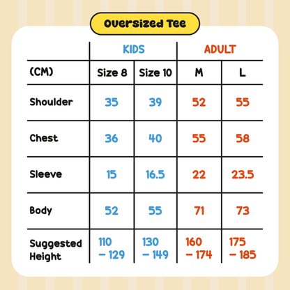 Gudetama Oversized Tee Bundle