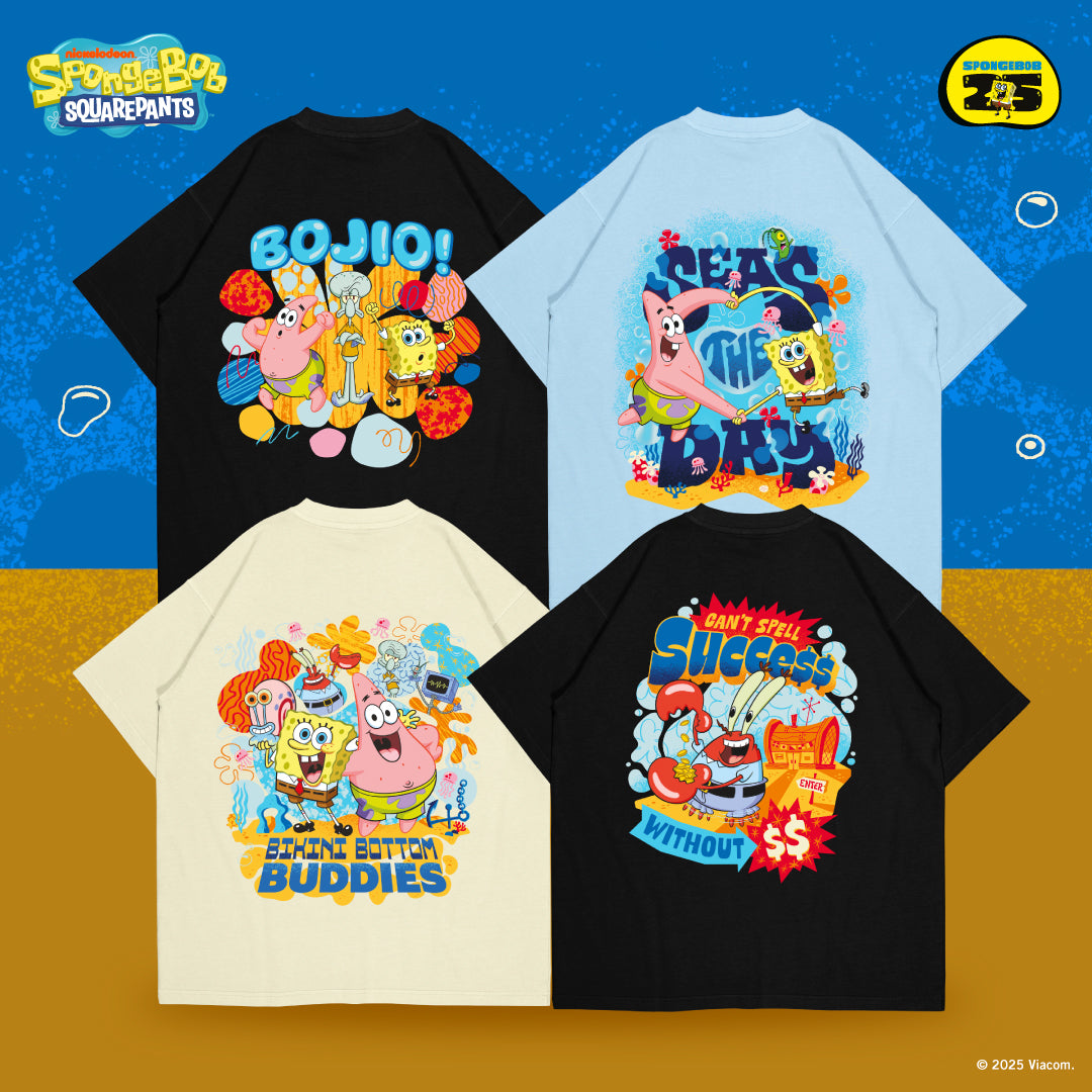 SpongeBob Pirate Oversized Cotton Tee (Choose 1 Design)