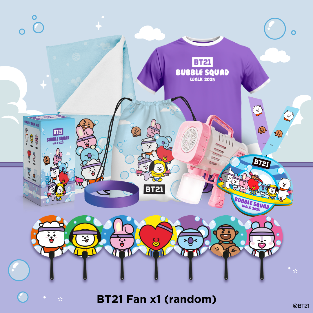 [VIP] BT21 Bubble Squad 2.5KM Walk Group of 4 Ticket (29 March 2025)