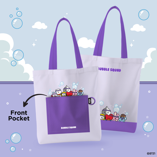 BTS Bubble Squad Tote Bag