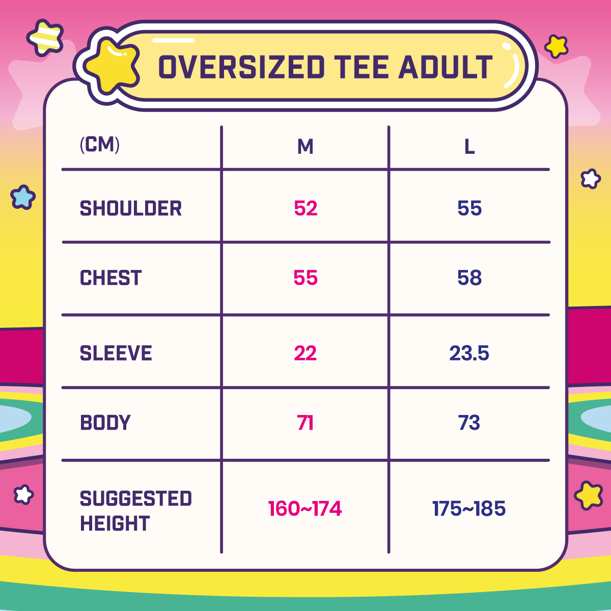 BT21 Apparel Star Collector (4 Oversized Tee + 2 Baseball Tee)