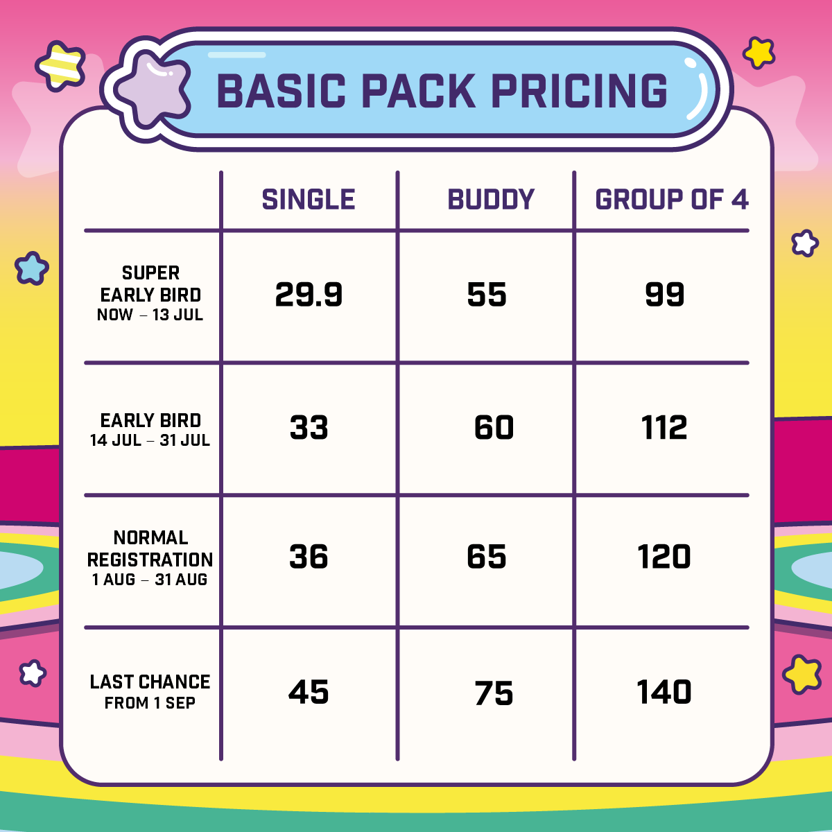 BT21 Star Walk 2026 Ticket (12 September 2026)