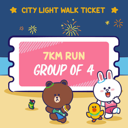 Bundle of 4 LINE FRIENDS 7KM Run Ticket (5 October 2024)