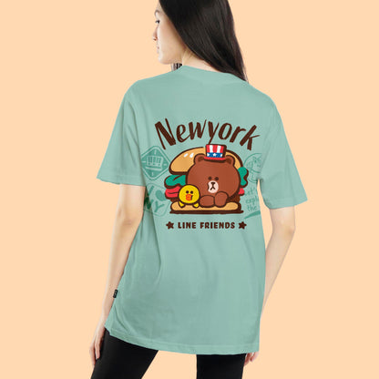 LINE FRIENDS Oversized Cotton Tee 2024 (New York)