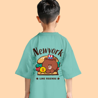 LINE FRIENDS Oversized Cotton Tee 2024 (New York)