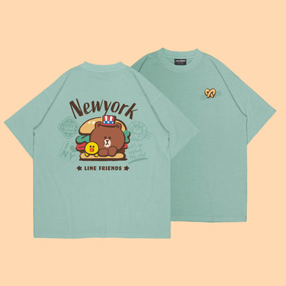 LINE FRIENDS Oversized Cotton Tee 2024 (New York)