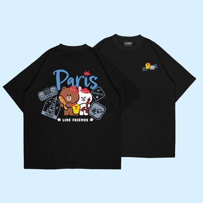 LINE FRIENDS Oversized Cotton Tee 2024 (Paris)