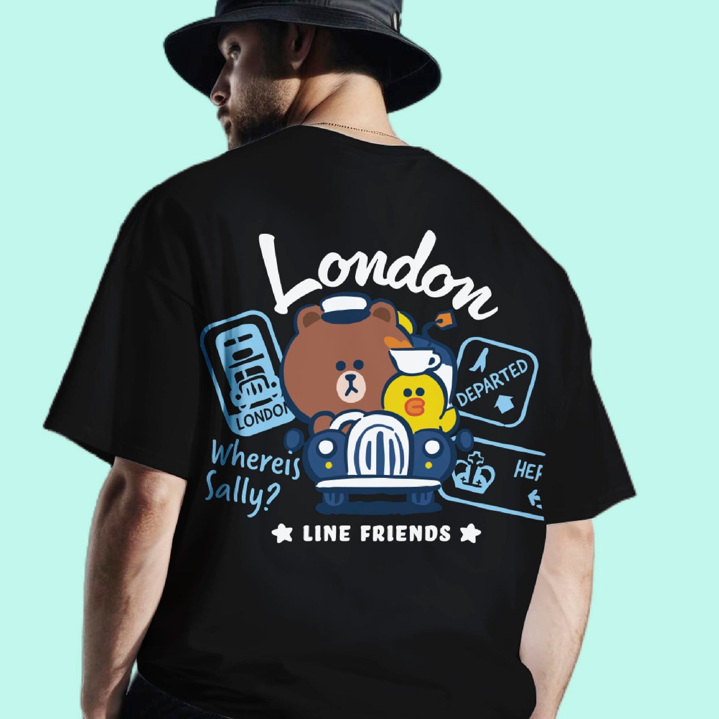 LINE FRIENDS Oversized Cotton Tee 2024 (London)