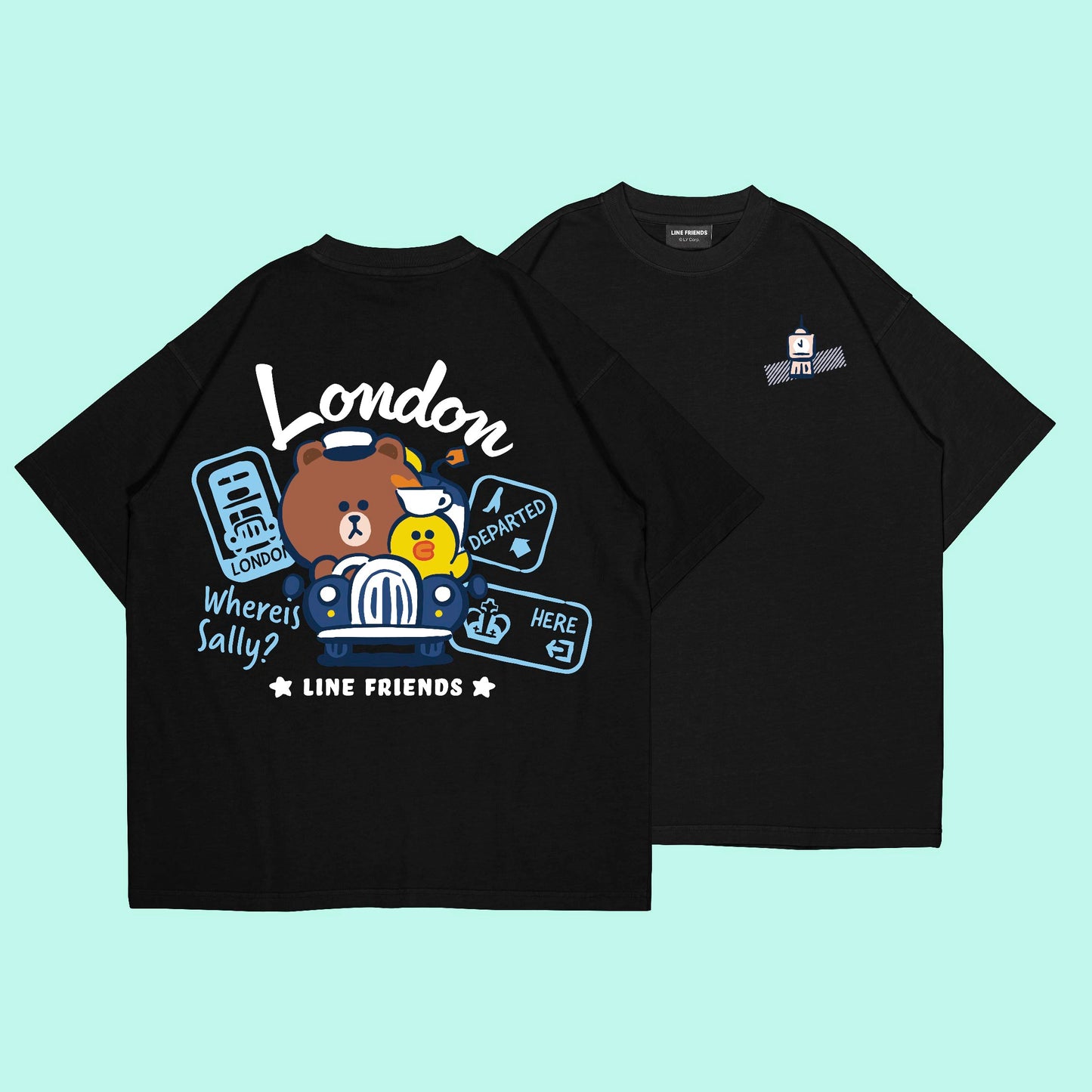 LINE FRIENDS Oversized Cotton Tee 2024 (London)