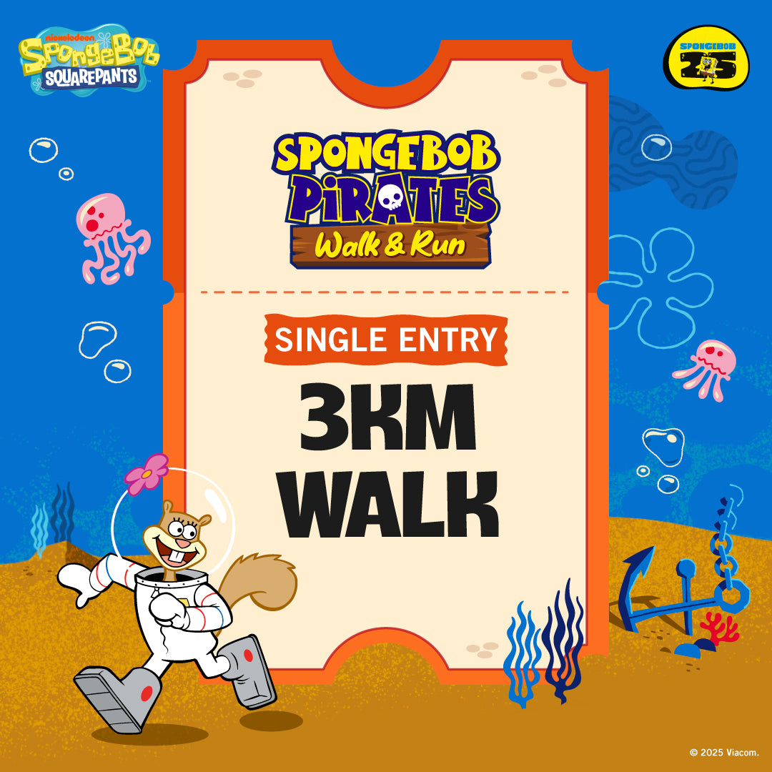 SpongeBob Pirate 3KM Walk Ticket (26 April 2025)