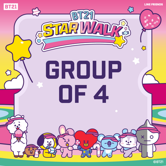 BT21 Star Walk Group of 4 Ticket (12 September 2026)