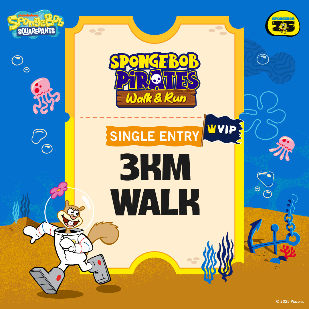 [VIP] SpongeBob Pirate 3KM Walk Ticket (26 April 2025)