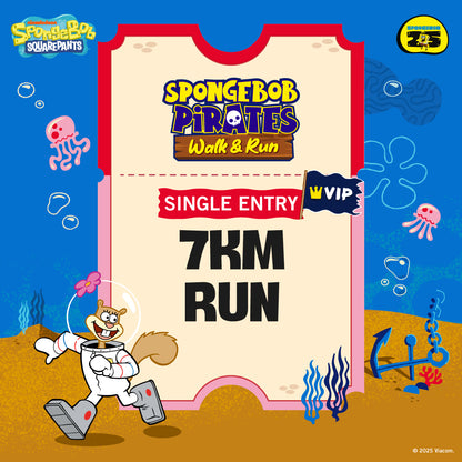 [VIP] SpongeBob Pirate 7KM Run Ticket (26 April 2025)