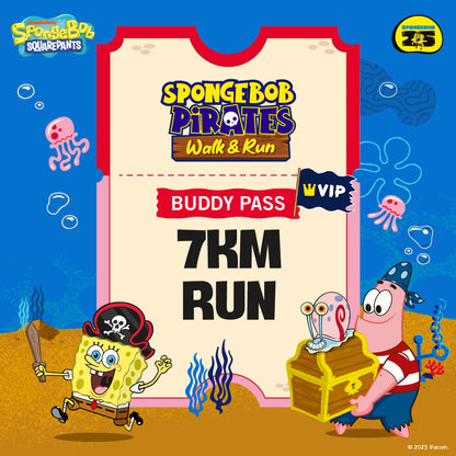 [VIP] SpongeBob Pirate 7KM Run Buddy Bundle Ticket (26 April 2025)