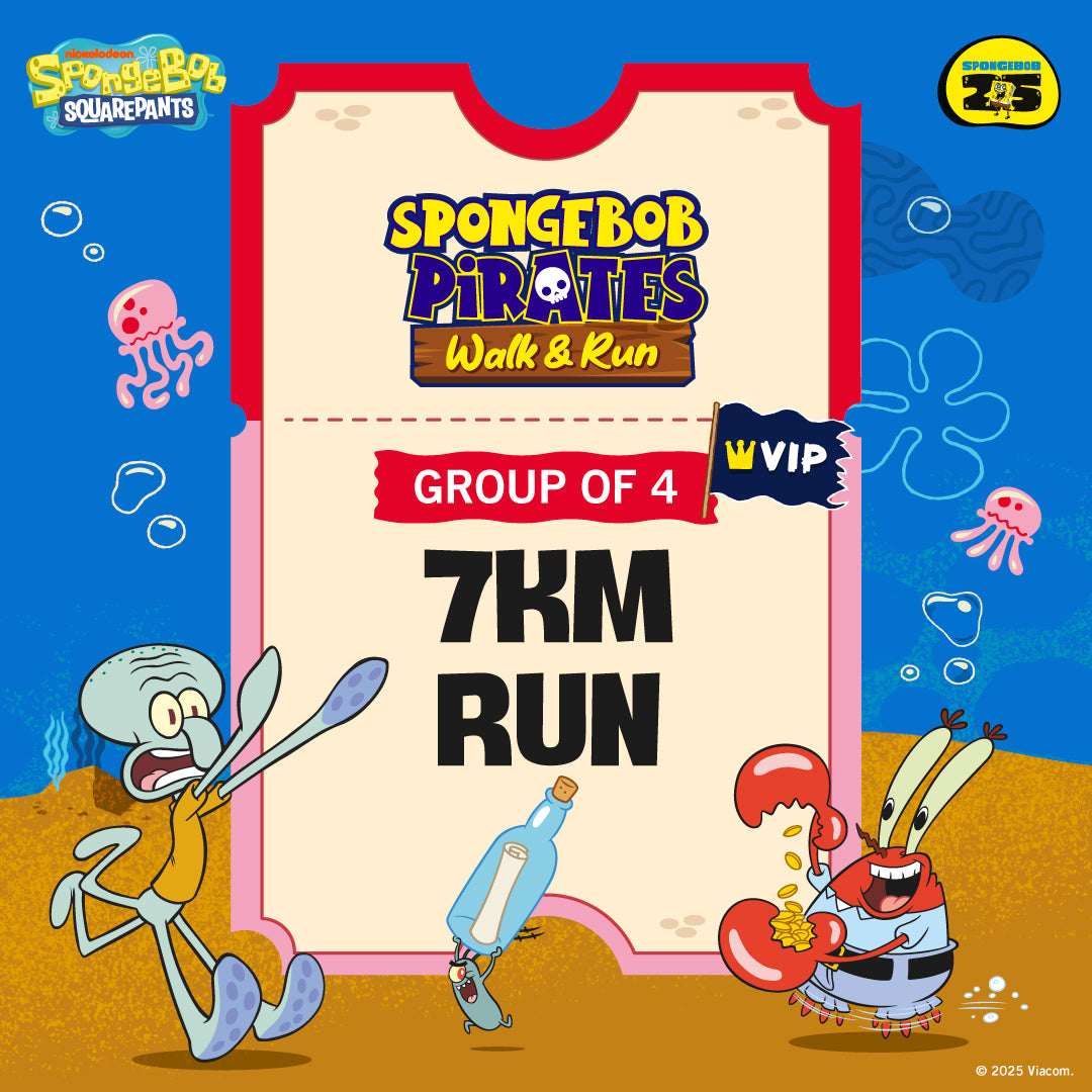 [VIP] SpongeBob Pirate 7KM Run Group of 4 Ticket (26 April 2025)